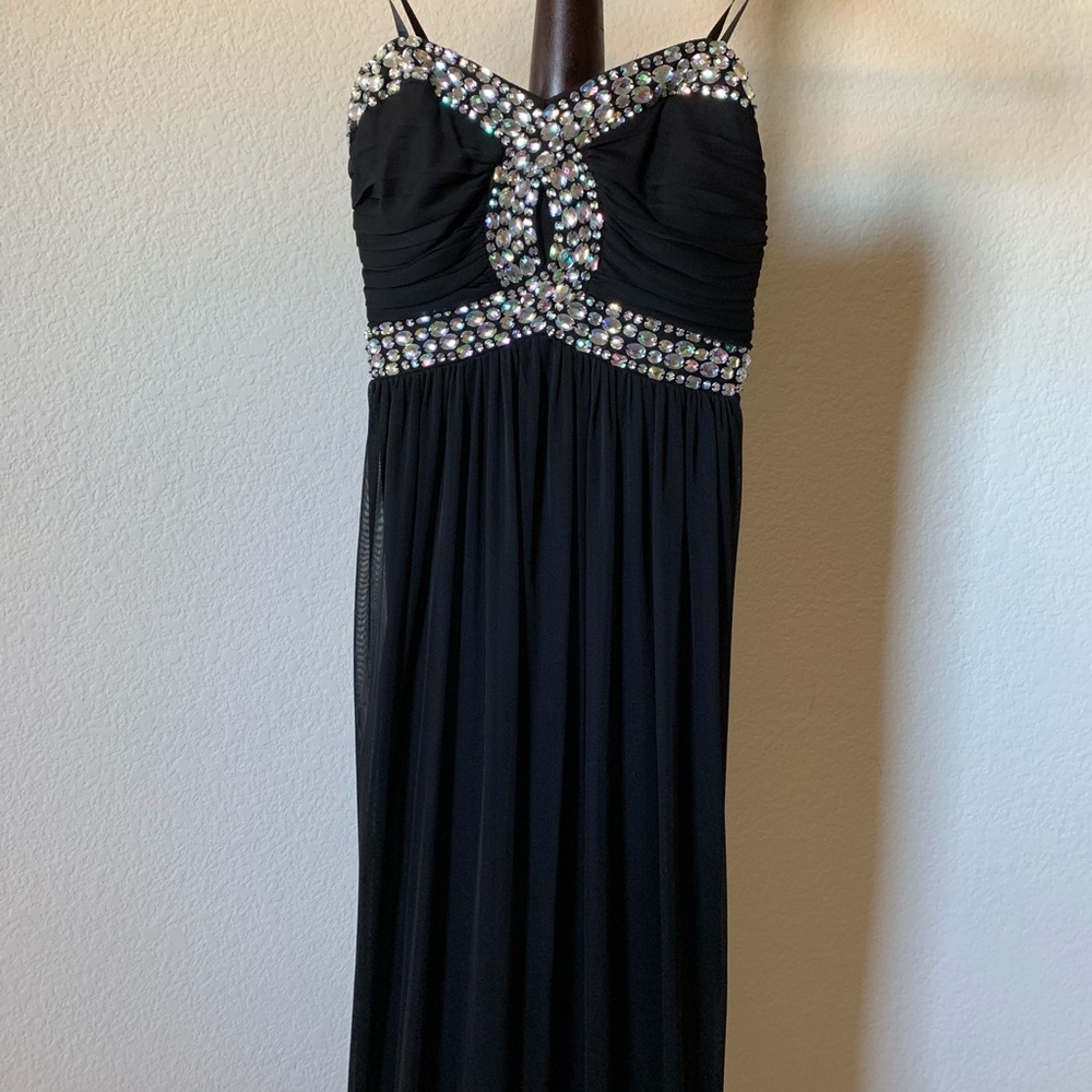 Black evening gown